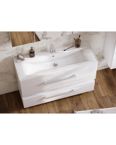 Комплект мебели белый глянец 120,2 см Акватон Мадрид 1A168701MA010 + 1A729631AG010 + 1A113402MA010