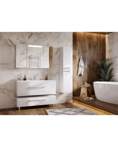 Комплект мебели белый глянец 120,2 см Акватон Мадрид 1A168701MA010 + 1A729631AG010 + 1A113402MA010