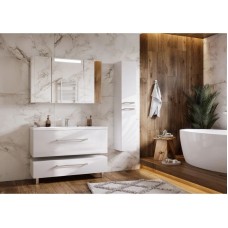 Комплект мебели белый глянец 120 см Акватон Мадрид 1A168701MA010 + 1A70483KPR010 + 1A113402MA010