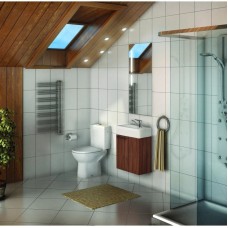 Комплект мебели эбони темный 46 см Акватон Эклипс 1A172701EK560 + 1WH301972 + 1A129002EK010