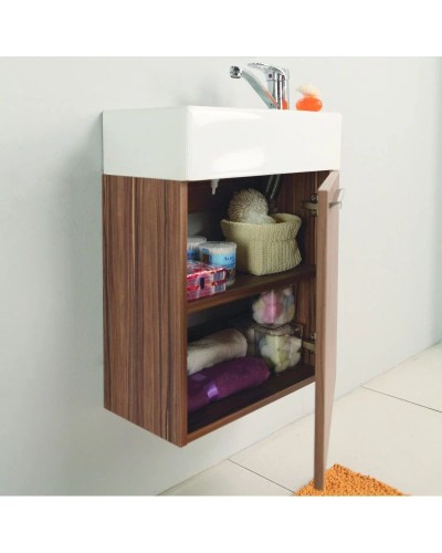 Комплект мебели эбони темный 46 см Акватон Эклипс 1A172701EK560 + 1WH301972 + 1A129002EK010