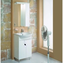 Комплект мебели белый глянец 50,5 см Акватон Панда 1A053701PD010 + 1WH110171 + 1A007402PD01R