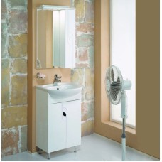 Комплект мебели белый глянец 50,5 см Акватон Панда 1A053701PD010 + 1WH110171 + 1A007402PD01R