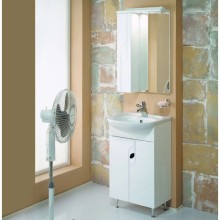 Комплект мебели белый глянец 50,5 см Акватон Панда 1A053701PD010 + 1WH110171 + 1A007402PD01L110171/1A007402PD01L