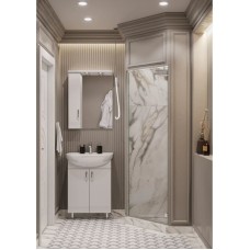 Комплект мебели белый глянец 61 см Акватон Онда 1A122801ON010 + 1WH110195 + 1A009802ON01L