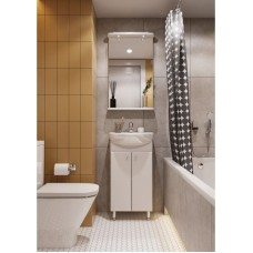 Комплект мебели белый глянец 45 см Акватон Мира 1A104401MR010 + 1.WH11.2.449 + 1A019802MR010