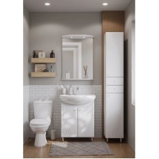 Комплект мебели белый глянец 66,5 см Акватон Минима 1A104201MN010 + 1WH110174 + 1A000502MN010