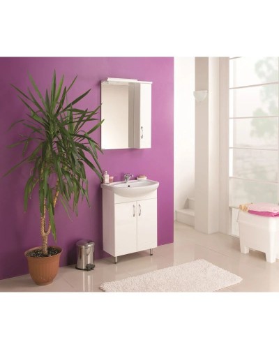 Комплект мебели белый глянец 61 см Акватон Онда 1A122801ON010 + 1WH110195 + 1A009802ON01R