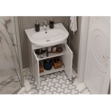 Комплект мебели белый глянец 61 см Акватон Онда 1A122801ON010 + 1WH110195 + 1A009802ON01R