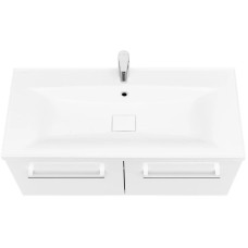 Комплект мебели белый глянец 100 см Акватон Мадрид 1A128001MA010 + 1A70473KPR010 + 1A111602MA010