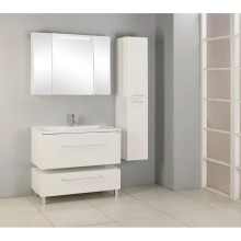 Комплект мебели белый глянец 100 см Акватон Мадрид 1A126901MA010 + 1A70473KPR010 + 1A111602MA010