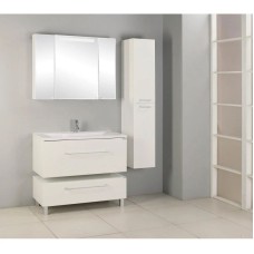 Комплект мебели белый глянец 100 см Акватон Мадрид 1A126901MA010 + 1A70473KPR010 + 1A111602MA010