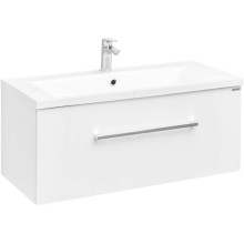 Комплект мебели белый глянец 100 см Акватон Мадрид 1A126901MA010 + 1A70473KPR010 + 1A111602MA010