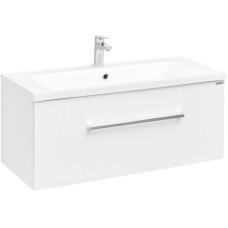 Комплект мебели белый глянец 100 см Акватон Мадрид 1A126901MA010 + 1A70473KPR010 + 1A111602MA010