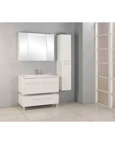 Комплект мебели белый глянец 100,2 см Акватон Мадрид 1A128001MA010 + 1A723031AG010 + 1A111602MA010