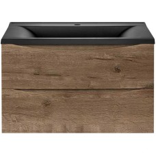 Комплект мебели дуб винтаж 80 см Vincea Mia VMC-2MA800VO + VCB-3M800B + VLM-3VN800