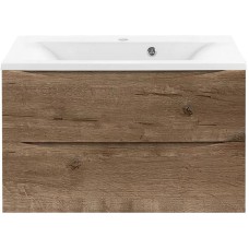 Комплект мебели дуб винтаж 80 см Vincea Mia VMC-2MA800VO + VCB-3M800W + VLM-3VC800