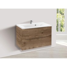 Комплект мебели дуб винтаж 80 см Vincea Mia VMC-2MA800VO + VCB-3M800W + VLM-3VC800