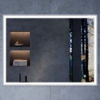 Комплект мебели белый глянец 80 см Vincea Mia VMC-2MA800GW + VCB-3M800B + VLM-3VN800