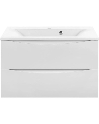 Комплект мебели белый глянец 80 см Vincea Mia VMC-2MA800GW + VCB-3M800W + VLM-3VC800