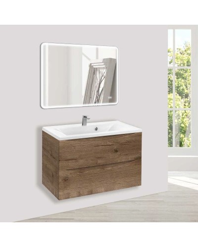 Комплект мебели дуб винтаж 75 см Vincea Mia VMC-2MA750VO + VCB-3M750W + VLM-3VC800