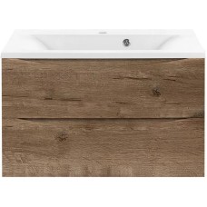 Комплект мебели дуб винтаж 75 см Vincea Mia VMC-2MA750VO + VCB-3M750W + VLM-3VC800