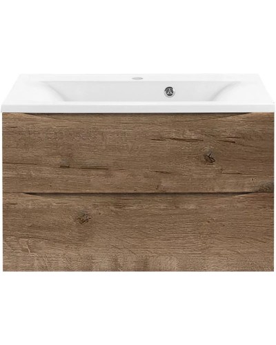 Комплект мебели дуб винтаж 75 см Vincea Mia VMC-2MA750VO + VCB-3M750W + VLM-3VC800