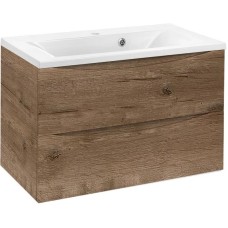 Комплект мебели дуб винтаж 75 см Vincea Mia VMC-2MA750VO + VCB-3M750W + VLM-3VC800