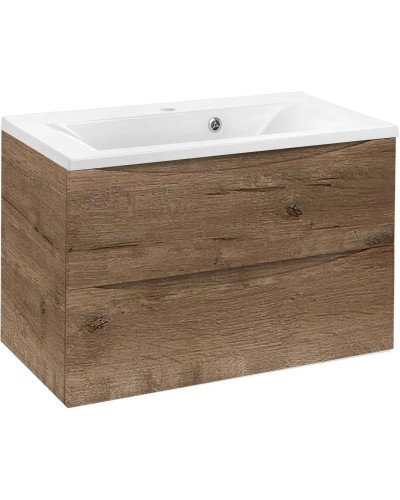 Комплект мебели дуб винтаж 75 см Vincea Mia VMC-2MA750VO + VCB-3M750W + VLM-3VC800