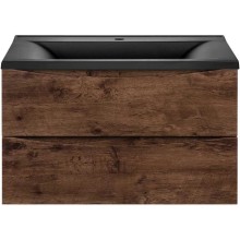 Комплект мебели темный дуб 75 см Vincea Mia VMC-2MA750RW + VCB-3M750B + VLM-3VN800