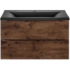 Комплект мебели темный дуб 75 см Vincea Mia VMC-2MA750RW + VCB-3M750B + VLM-3VN800