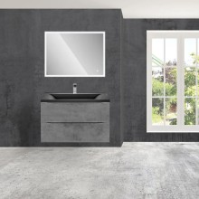 Комплект мебели бетон 75 см Vincea Mia VMC-2MA750BT + VCB-3M750B + VLM-3VN800