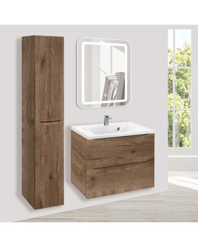 Комплект мебели дуб винтаж 65 см Vincea Mia VMC-2MA650VO + VCB-3M650W + VLM-2D550