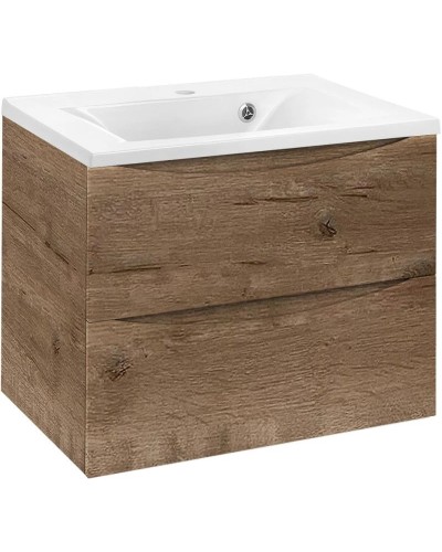 Комплект мебели дуб винтаж 65 см Vincea Mia VMC-2MA650VO + VCB-3M650W + VLM-2D550