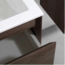 Комплект мебели темный дуб 80 см Vincea Luka VMC-2L800RO + VCB-13800W + VLM-3VN800