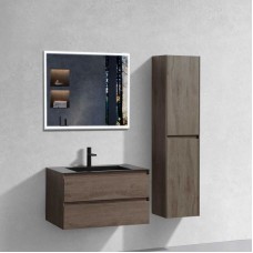 Комплект мебели темный дуб 80 см Vincea Luka VMC-2L800RO + VCB-13800B + VLM-3VN800