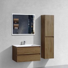 Комплект мебели дуб табачный 80 см Vincea Luka VMC-2L800TO + VCB-13800W + VLM-3VN800