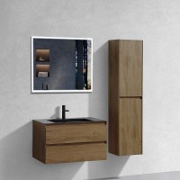 Комплект мебели дуб табачный 80 см Vincea Luka VMC-2L800TO + VCB-13800B + VLM-3VN800