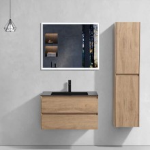 Комплект мебели натуральный дуб 80 см Vincea Luka VMC-2L800NO + VCB-13800B + VLM-3VN800