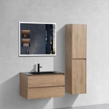 Комплект мебели натуральный дуб 80 см Vincea Luka VMC-2L800NO + VCB-13800B + VLM-3VN800