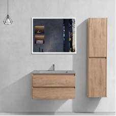 Комплект мебели натуральный дуб 80 см Vincea Luka VMC-2L800NO + VCB-13800G + VLM-3VN800