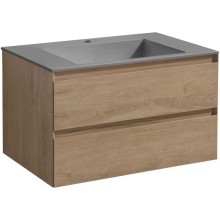 Комплект мебели натуральный дуб 80 см Vincea Luka VMC-2L800NO + VCB-13800G + VLM-3VN800