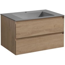 Комплект мебели натуральный дуб 80 см Vincea Luka VMC-2L800NO + VCB-13800G + VLM-3VN800