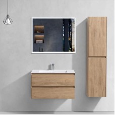 Комплект мебели натуральный дуб 80 см Vincea Luka VMC-2L800NO + VCB-13800W + VLM-3VN800