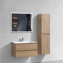 Комплект мебели натуральный дуб 80 см Vincea Luka VMC-2L800NO + VCB-13800W + VLM-3VN800