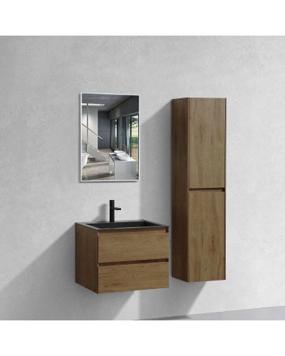 Комплект мебели дуб табачный 60 см Vincea Luka VMC-2L600TO + VCB-13600B + VLM-2J600