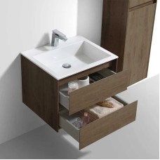 Комплект мебели дуб табачный 60 см Vincea Luka VMC-2L600TO + VCB-13600W + VLM-2J600