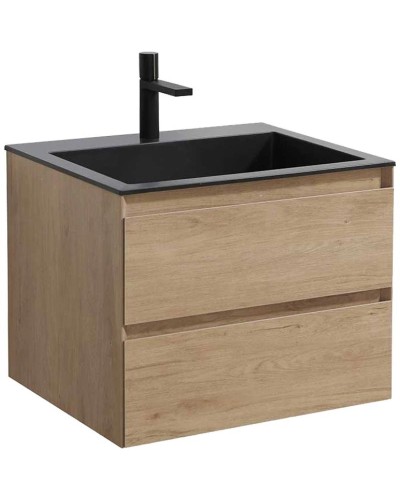 Комплект мебели натуральный дуб 60 см Vincea Luka VMC-2L600NO + VCB-13600B + VLM-2J600