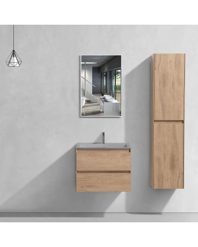 Комплект мебели натуральный дуб 60 см Vincea Luka VMC-2L600NO + VCB-13600G + VLM-2J600