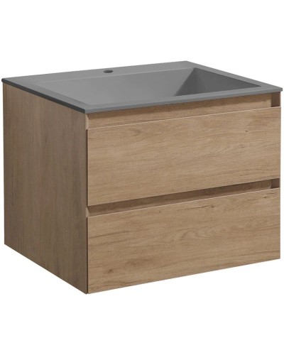 Комплект мебели натуральный дуб 60 см Vincea Luka VMC-2L600NO + VCB-13600G + VLM-2J600